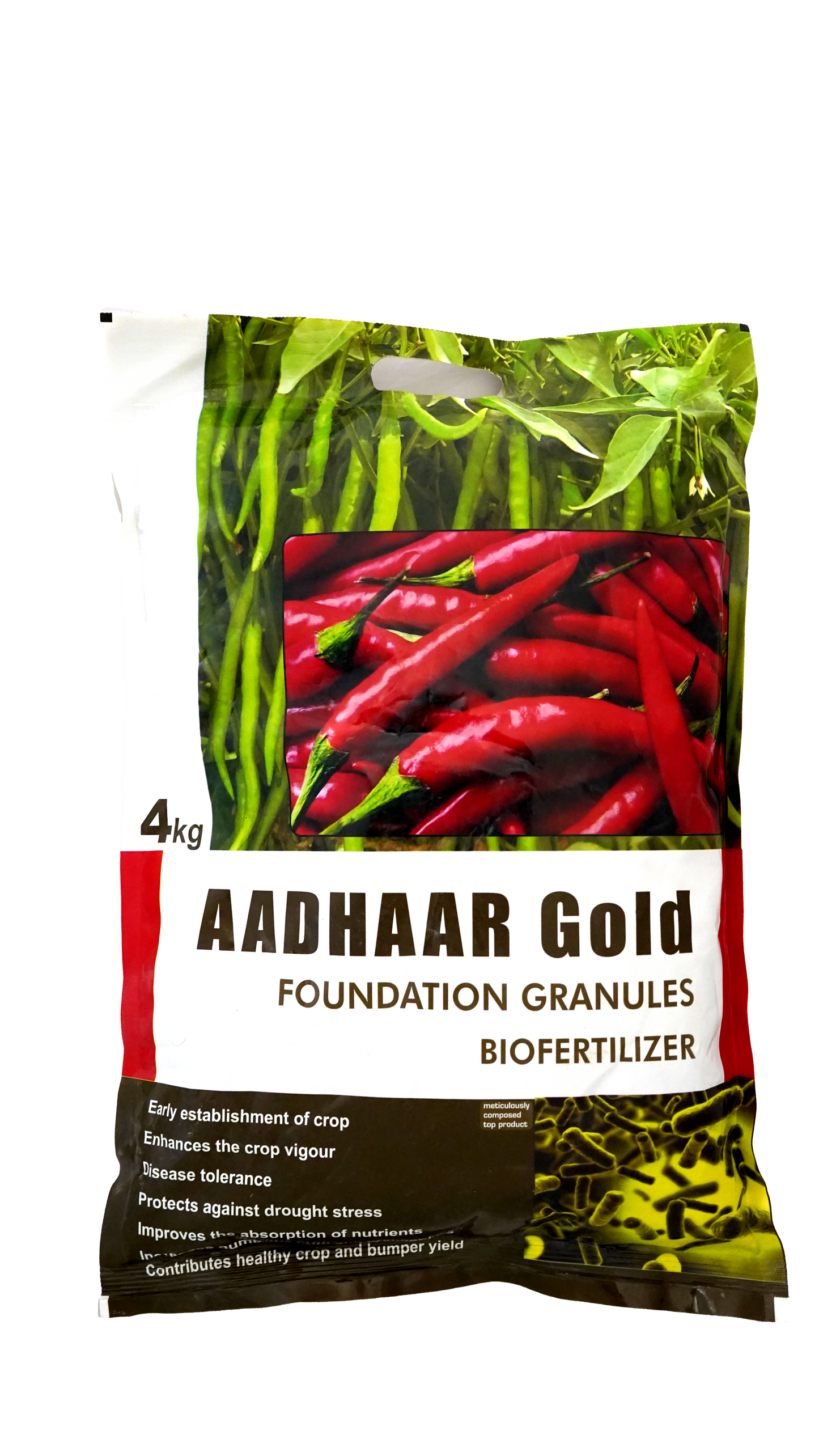Aadhar Gold Biofertilizer - Foundation Granules - 4Kg