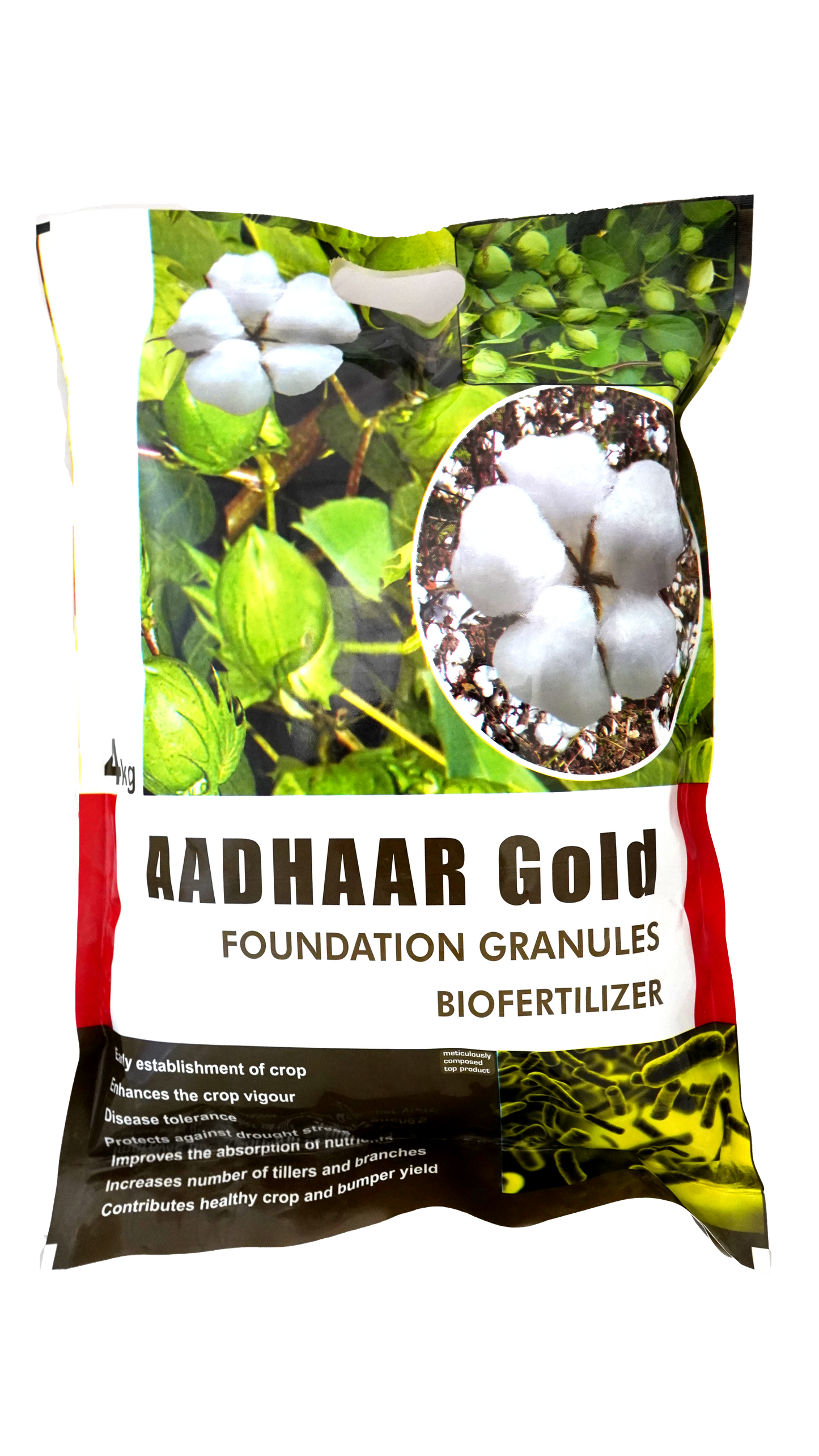 Aadhar Gold Biofertilizer - Foundation Granules - 4Kg
